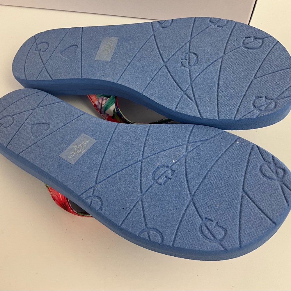 GUESS Women’s GW TUTA 3 Bow Sandal Medium Blue NIB - Picture 7 of 8
